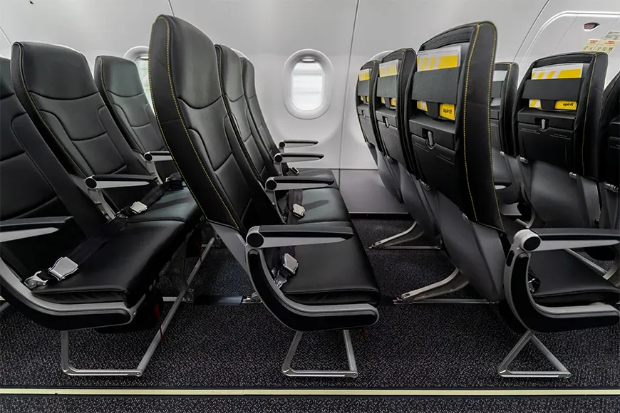 Legroom on Spirit flights is a mere 28 inches of seat pitch